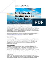 105 Service Businesses To Start Today