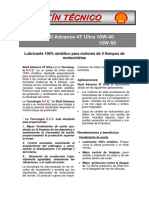 Advance 4T Ultra 10W40 PDF