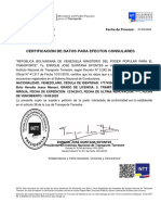 Certificación de datos de conductor venezolano