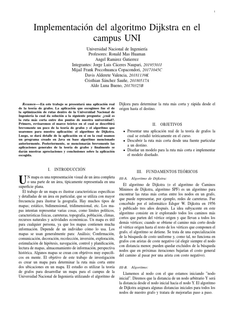 implementaci-n-del-algoritmo-dijkstra-en-el-campus-uni-pdf-pdf