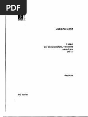 Berio Linea PDF | PDF