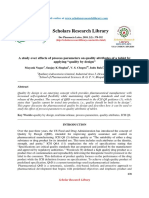 A Study Over Effects of Process Parameters On Quality Attributes of A Tablet by Applying Quality by Design PDF