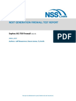 NSS Labs NGFW Test Report Sophos XG 750 Firewall