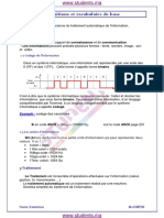 درس Définitions et vocabulaires de base - المعلوميات - الجذع المشترك