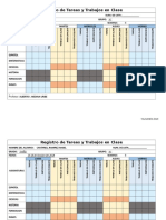 Registro de Tareas y Trabajos en Clase