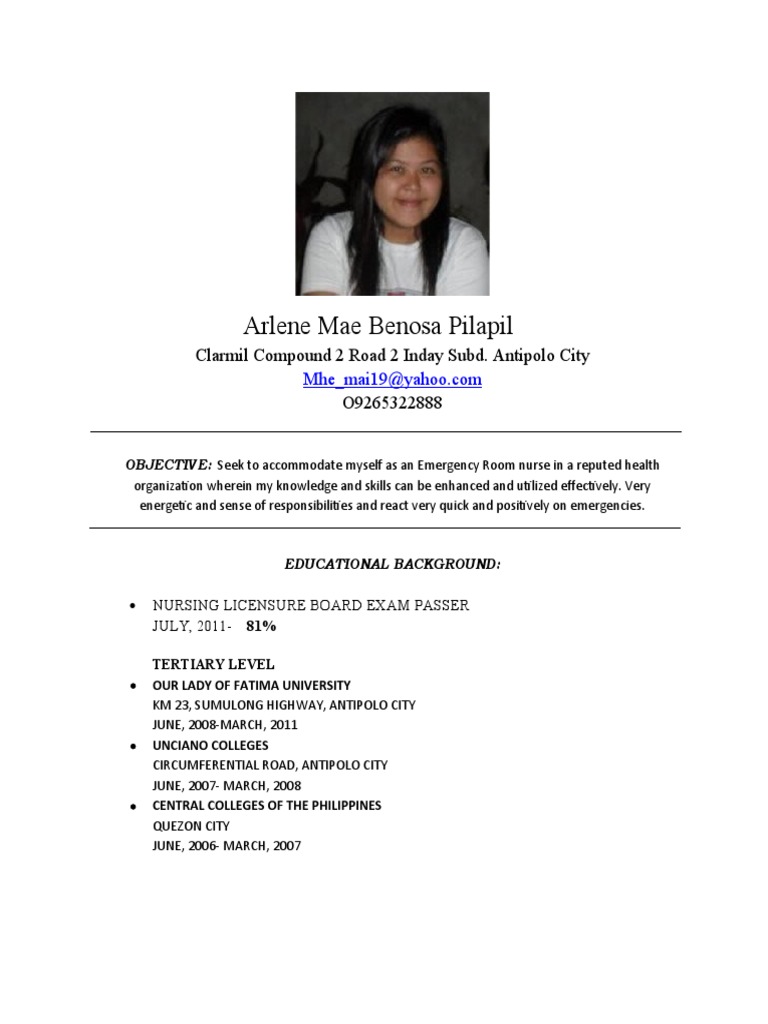 Arlene Mae Benosa Pilapil Clarmil Compound 2 Road 2 Inday Subd
