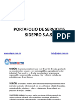 Presentacion Sidepro S.A.S. Ver 9