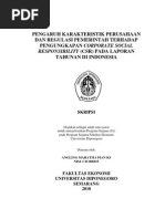 Download Pengaruh Karakteristik an Dan Regulasi Pemerintah Terhadap Pengungkapan Corporate Social Responsibility Csr Pada Lapo by iiqqhhaa SN44803359 doc pdf