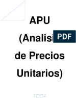 Analisis de Precios Unitarios