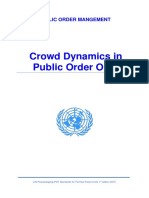 Crowd Dynamics in Public Order Operations