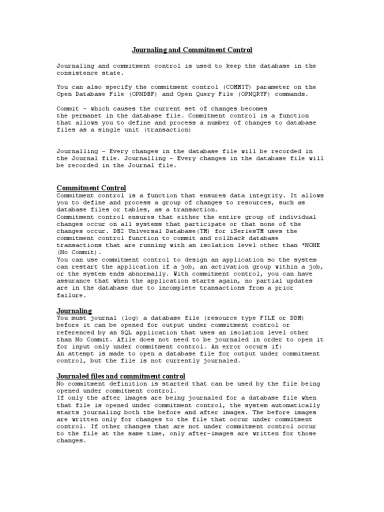 AS400 Interview Questions | PDF | Database Transaction | Databases