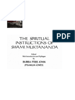 Franklin Jones - The Spiritual Instructions of Swami Muktananda (1974)