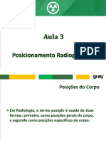 Aula 3 Radiologia - Módulo Ii - Posicionamento Radiográfico I PDF