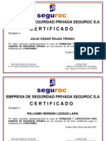 Certificado Formacion y Capacitacion 2007