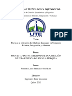 Proyecto de Factibilidad de Exportación PDF