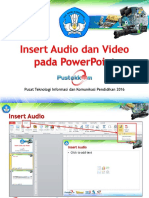 Insert Audio Dan Video