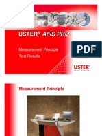 USTER AFIS PRO - Measurement Principle & Test Results
