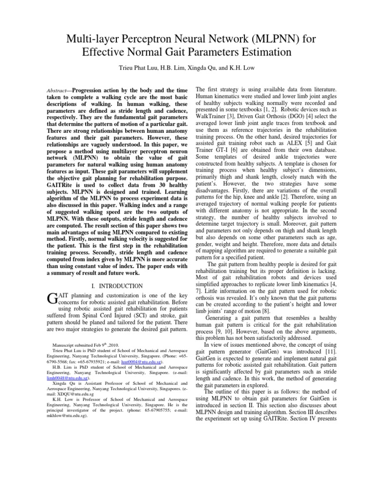 Multi-Layer Perceptron Neural Network - MLPNN - For Effective Normal ...