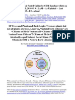 Of Trees and Plants and Basic Logic - 'Citizen at Birth' NOT Identical to 'Natural Born Citizen' - by