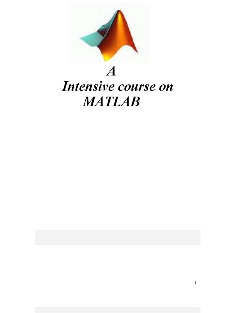 Matlab Notes | PDF | Matlab | Graphics