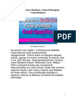 Os Primeiros Batistas e Suas Principais Contribuicoes PDF