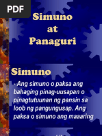 Simuno at Panaguri Worksheet | PDF