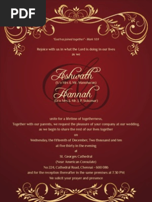 Wedding Invitation