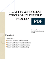 Quality & Process Control in Textile Processing