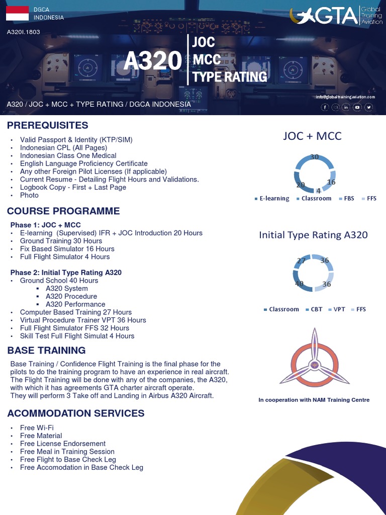A320 JOC MCC Type Rating Course Overview | PDF | Educational Technology ...