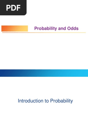 Combinatorics And Probability Pdf Odds Probability