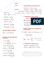 Tabla de Transformada Laplace PDF