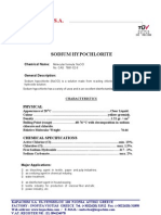 Tds Sodium Hypochlorite