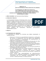 Terminos de Referencia Servicio de Construccion de Estructuras e Concreto