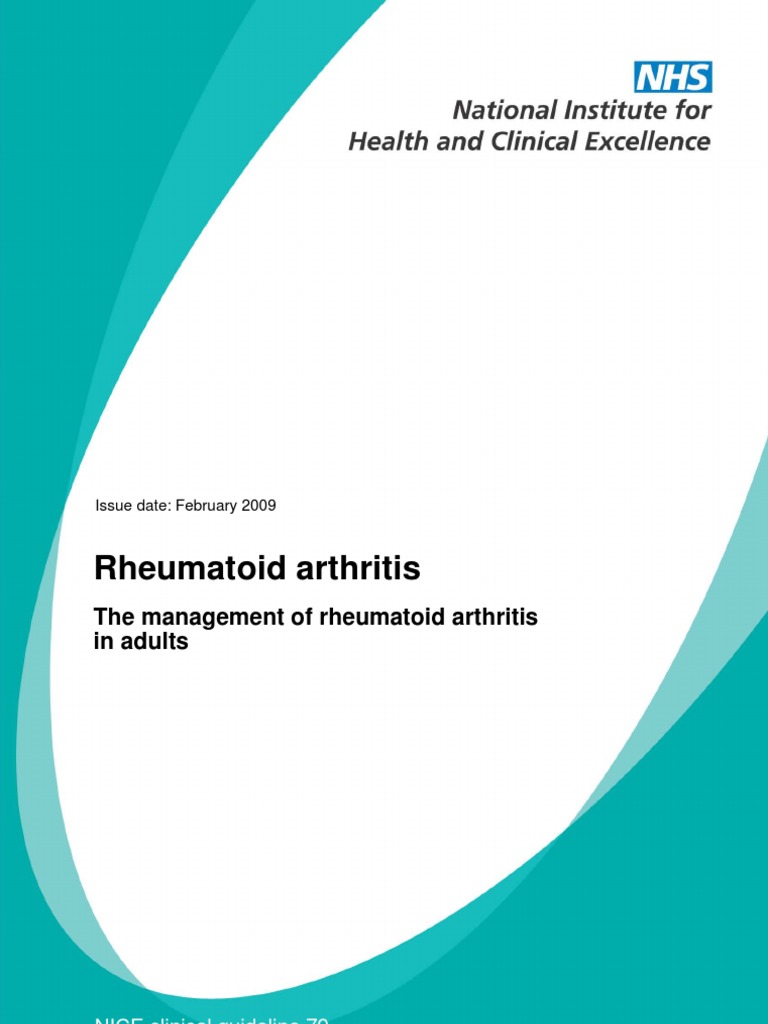 Rheumatoid NICE Guideline | PDF