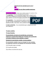 Hablaremos Principalmente de Dos Ejemplos Que Lo Son El Conocimiento Sensible