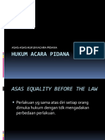 Asas-Asas Hukum Acara Pidana