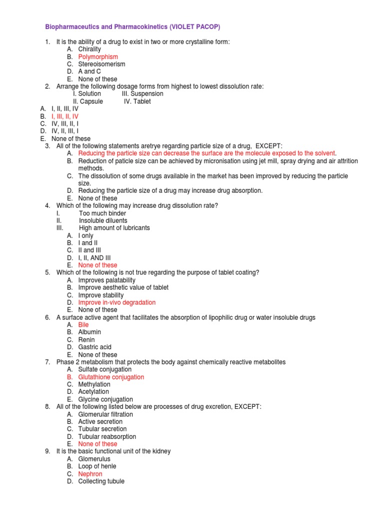 Pharmacokinetics of Pacop Violet | PDF | Hemodialysis | Pharmacokinetics