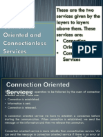 #6 Connection Oriented and Connectionless Services