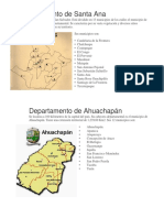 Departamentos de El Salvador, Dividido en Municipios