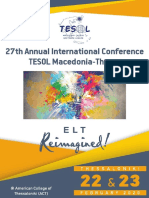E-Programme 27th Annual International TESOL MTH Conference
