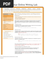 Download Identifying Independent and Dependent Clauses - Purdue OWL by wildguess1 SN44819250 doc pdf