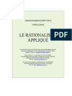 Bachelard Le Rationalisme - Applique