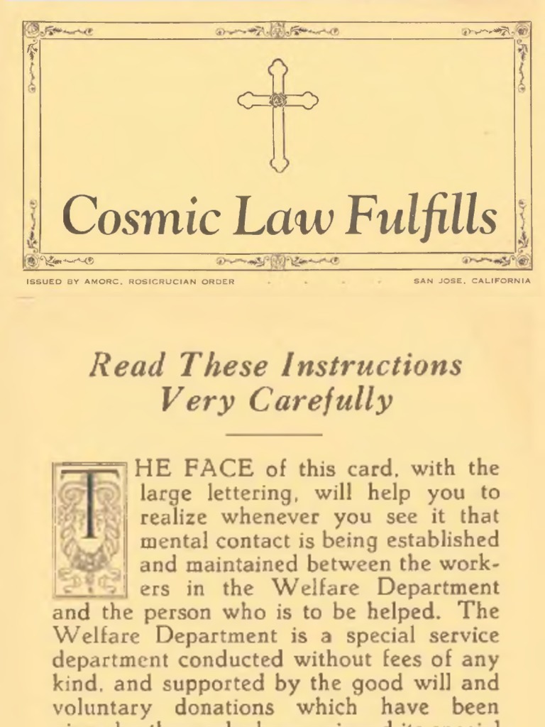 Cosmic Law and Welfare Services | PDF | Foreign Language Studies | Wellness