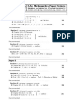 BSC Maths Paper Pattern General Farooq