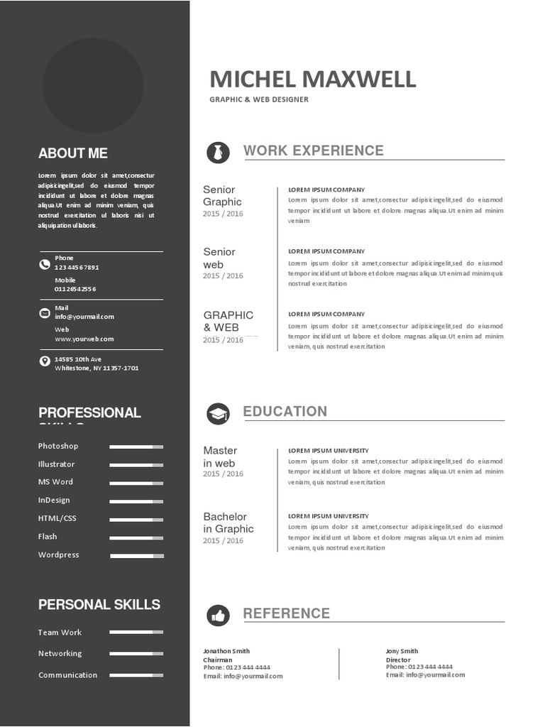 Template CV | PDF