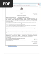 Format Family Income Certificate | PDF