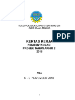 KERTAS KERJA PEMBENTANGAN PTA 2018 Latest