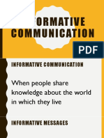 Informative Communication