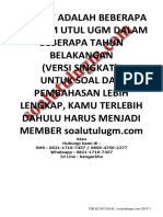 Bonus Soal+pembahasan UM Utul UGM Saintek PDF