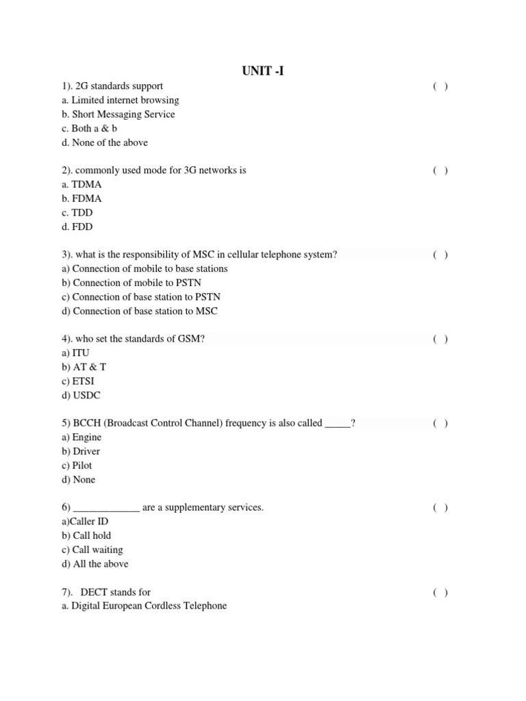 Cellular Network Standards and Protocols | PDF | Technology & Engineering